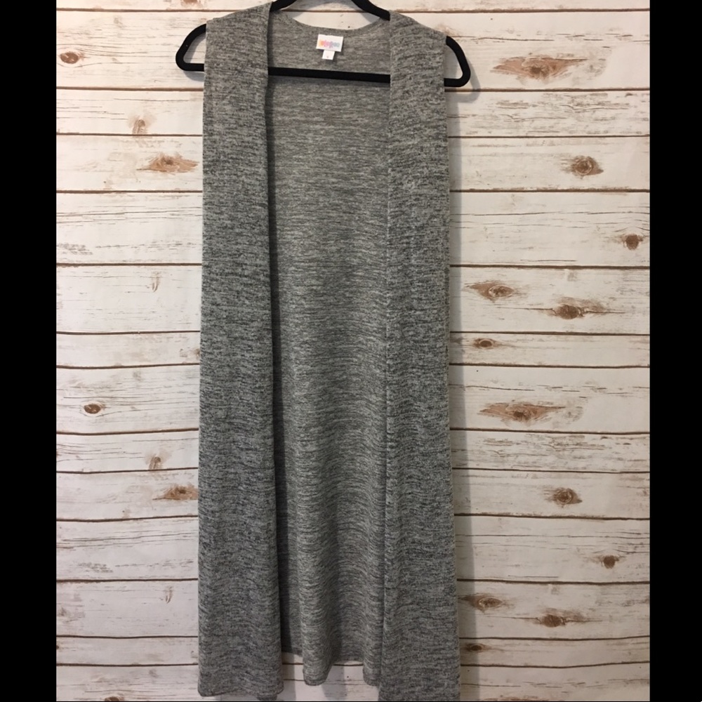 Small heathered gray Lularoe Joy vest